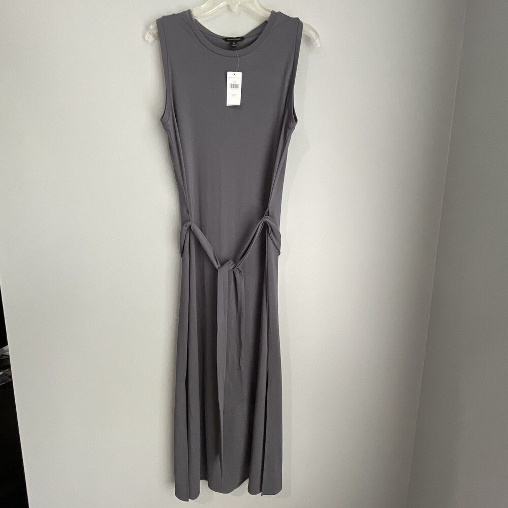 NEW Banana Republic Maxi Dress Medium Tall Sleeveless Rayon Blend Belted $130